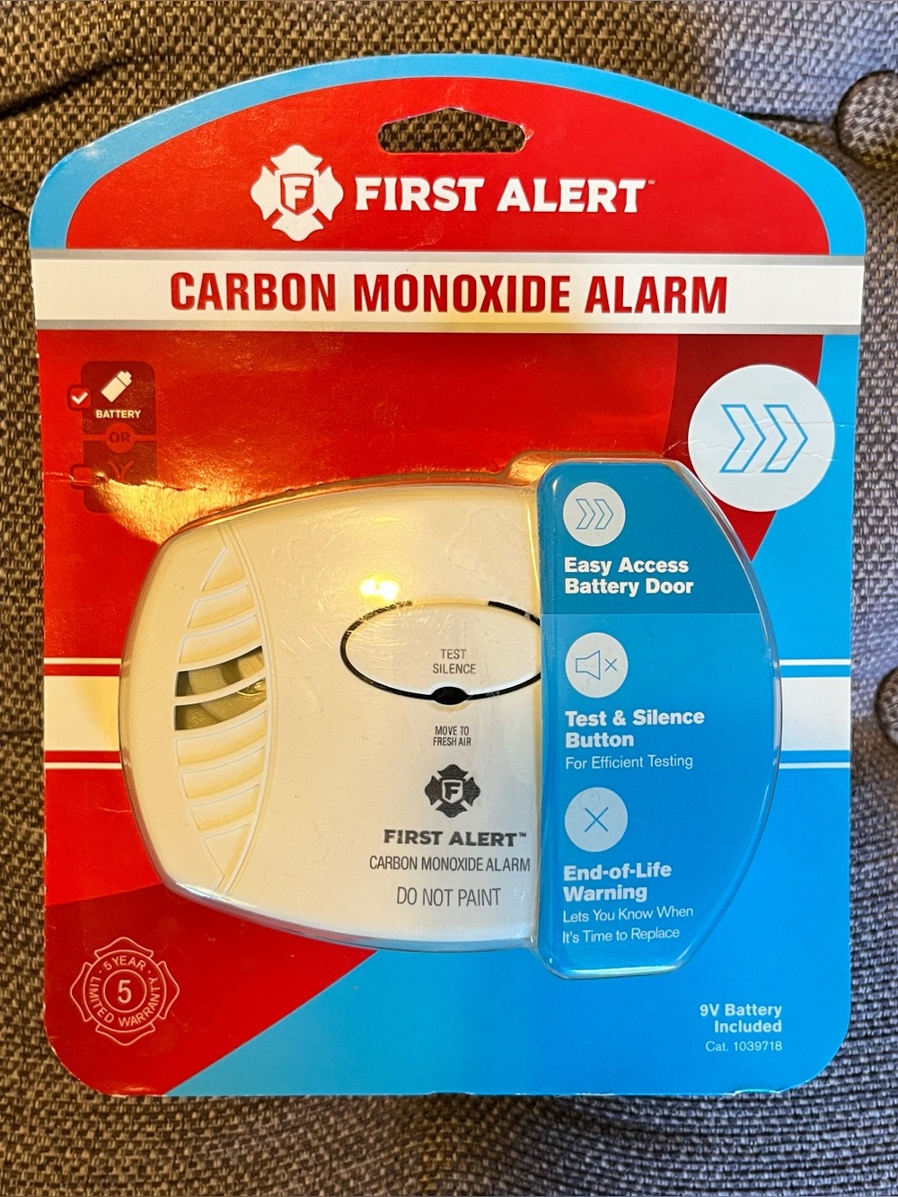 First Alert CO400-3 Carbon Monoxide (CO) Detector Battery Operated Alarm
